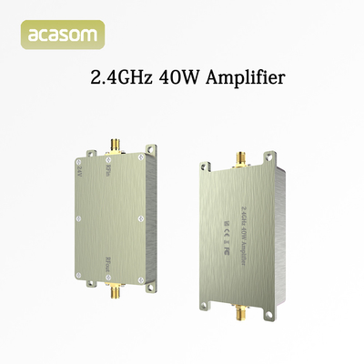 लंबी दूरी की उड़ानों के लिए 2.4G 40W 24V के साथ एल्यूमीनियम शेल एफपीवी एम्पलीफायर