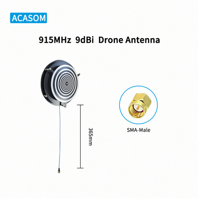 900MHz 915MHz 50W उच्च लाभ FPV ड्रोन एंटीना कस्टम PCBA चिपसेट SMA पुरुष के साथ