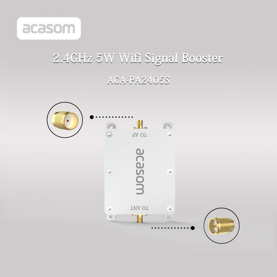 उच्च लाभ के लिए वायरलेस ड्रोन सिग्नल एम्पलीफायर 2.4GHz से 2.5GHz 5W पावर बूस्टर
