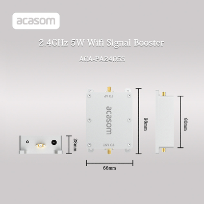 उच्च लाभ के लिए वायरलेस ड्रोन सिग्नल एम्पलीफायर 2.4GHz से 2.5GHz 5W पावर बूस्टर