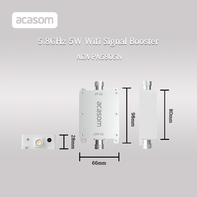 5w 5.8GHz सिग्नल बूस्टर रेंज एक्सटेंडर 5.725-5.85GHz आवृत्ति रेंज के लिए