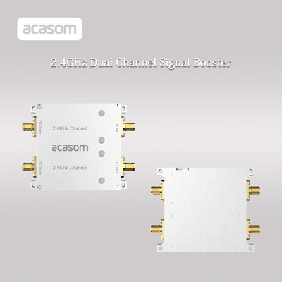 2.4GHz 5.8GHz डबल इन एंड आउट आरएफ एम्पलीफायर मॉड्यूल ग्रीन एलईडी संकेतक के साथ उच्च लाभ