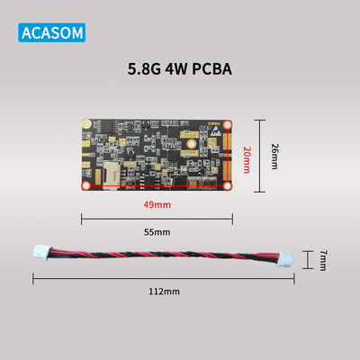 5.8GHz और 2.4GHz के लिए शक्तिशाली 5W 37dBm आरएफ सिग्नल बूस्टर 12V पीसीबीए