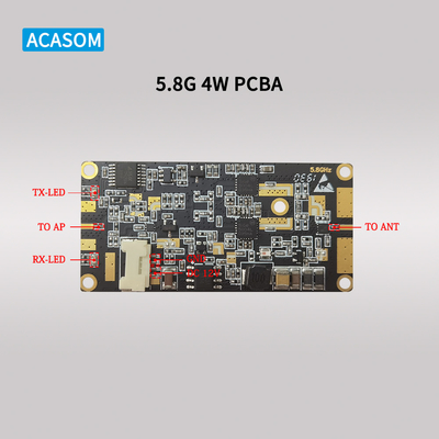 5.8GHz और 2.4GHz के लिए शक्तिशाली 5W 37dBm आरएफ सिग्नल बूस्टर 12V पीसीबीए