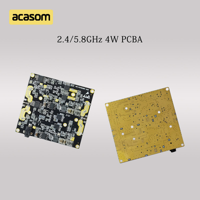 दोहरी बैंड 5.8GHz और 2.4GHz आरएफ सिग्नल बूस्टर 4W 36dBm पीसीबीए बोर्ड डीसी 12V के लिए