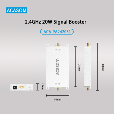 ड्रोन के लिए 2400MHz आरएफ सिग्नल एक्सटेंडर डीजी एफपीवी ईवीओ उच्च दक्षता