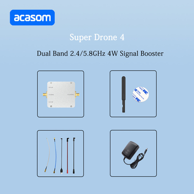 4W 36dBm डुअल बैंड ड्रोन एम्पलीफायर 2.4 5.8 GHz आरएक्स और टीएक्स डुअल चैनल आवृत्ति