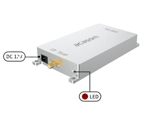 20 वाट 5.8GHz ड्रोन सिग्नल बूस्टर एम्पलीफायर इनपुट ट्रिगर पावर न्यूनतम 5dBm अधिकतम 22dBm