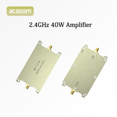 लंबी दूरी की उड़ानों के लिए 2.4G 40W 24V के साथ एल्यूमीनियम शेल एफपीवी एम्पलीफायर