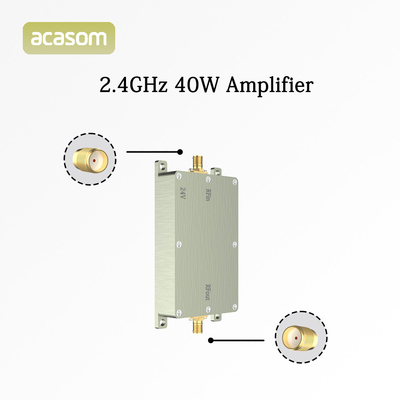 लंबी दूरी की उड़ानों के लिए 2.4G 40W 24V के साथ एल्यूमीनियम शेल एफपीवी एम्पलीफायर