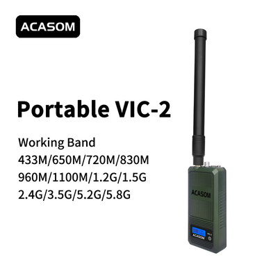800MHz-900MHz पोर्टेबल एंटी ड्रोन जैमर जल प्रतिरोधी उच्च दक्षता