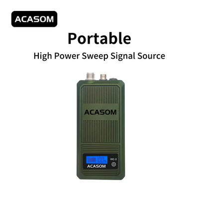 50W पोर्टेबल एफपीवी ड्रोन जैमर 5900MHz-6100MHz उच्च शक्ति वीसीओ के लिए आरएफ सिग्नल स्वीप
