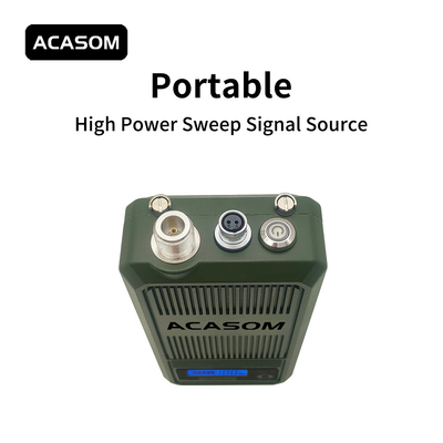 50W पोर्टेबल एफपीवी ड्रोन जैमर 5900MHz-6100MHz उच्च शक्ति वीसीओ के लिए आरएफ सिग्नल स्वीप